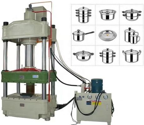 Máy làm nồi bằng thép không gỉ bằng nhôm 200T Máy ép thủy lực sâu 11KW 1120mm